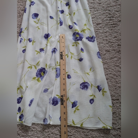 Topshop Rare Vintage 90s Made in UK Floral Lace-Up Slip Dress - Picture 16 of 16